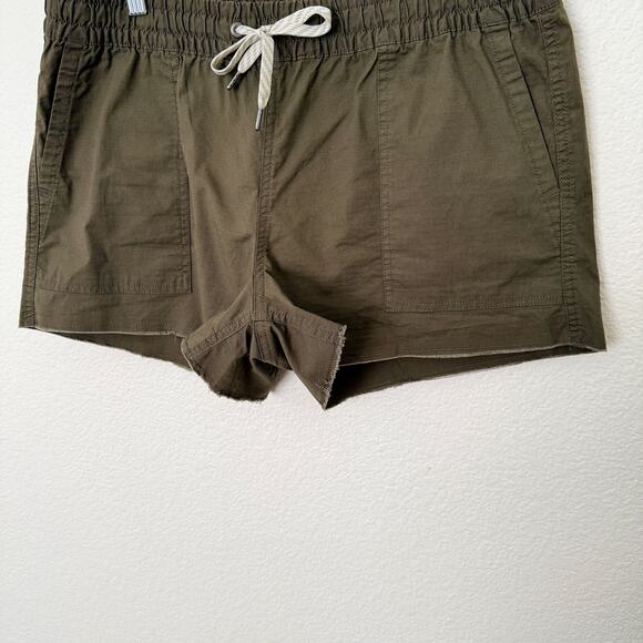 [Vuori] Dark Oregano Green Duraterra Vintage Ripstop Shorts Raw Hem Sz Medium M - Picture 8 of 11
